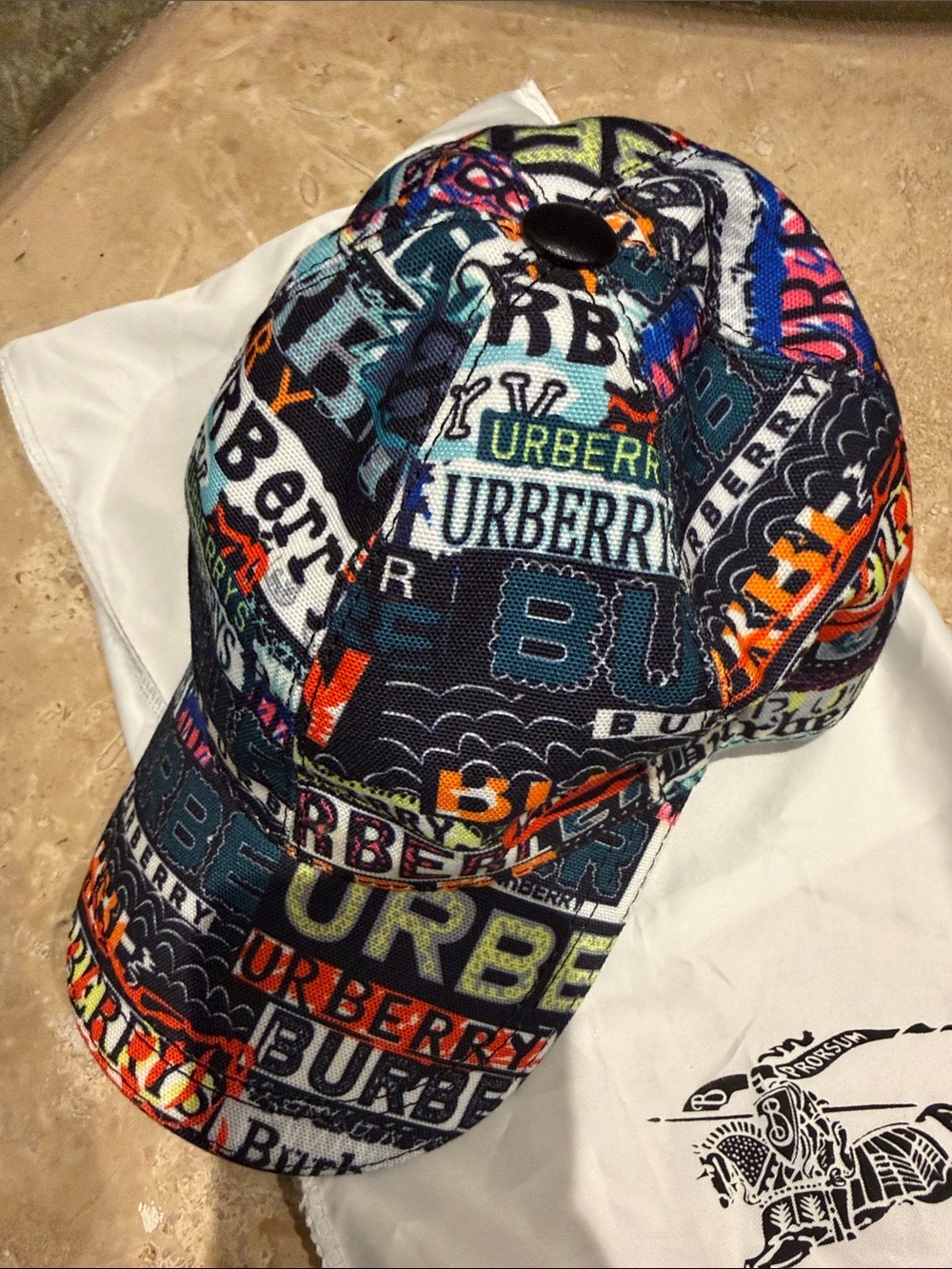 Multicolored Logo Patch Baseball Cap - Picture 5 of 5